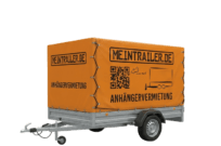 Hochplane: „Hochplane Anhänger mieten 750 kg, 2,5 × 1,5 m“