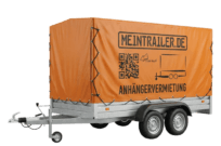 Hochplane: „Hochplane Anhänger mieten 750 kg, 2,5 × 1,5 m“